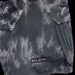 Black Tie-Dye Men's Short Sleeve Tee